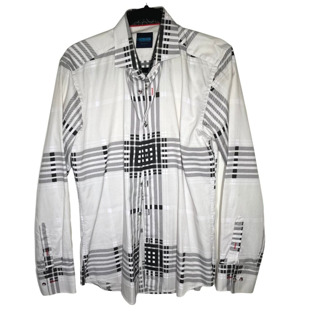 Slim Fit Checked Casual Dress Shirt